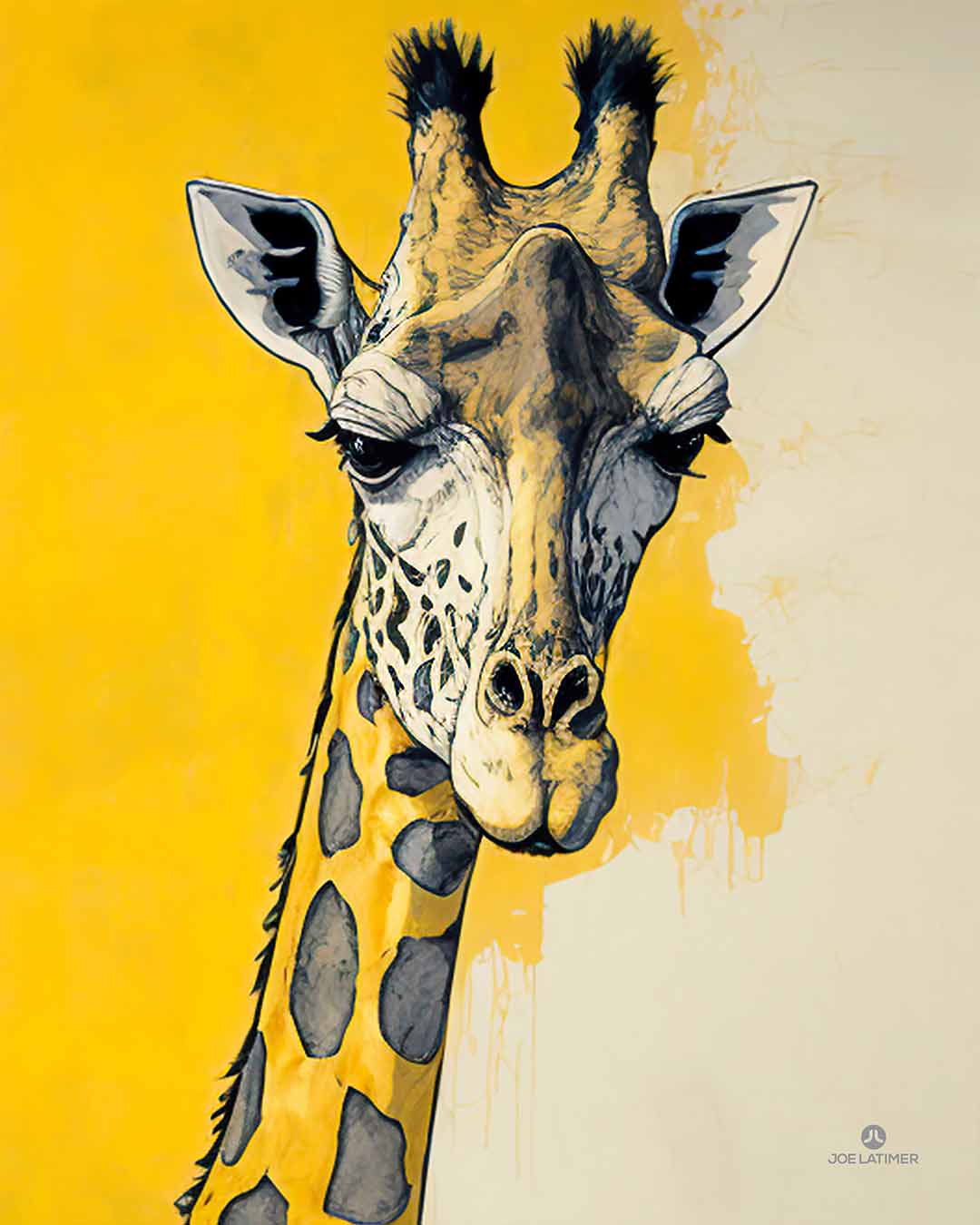 Giraffe Poster Artist | Media | Joe Latimer A - Creative Winter Digital FL Park