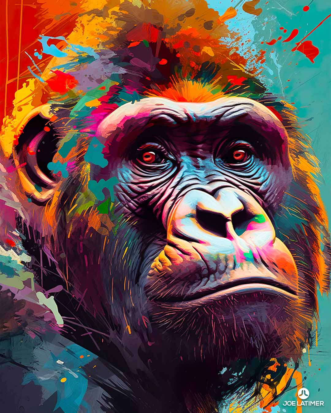 Gorilla Poster - Joe Latimer | | Winter Artist Digital A Creative FL Media Park