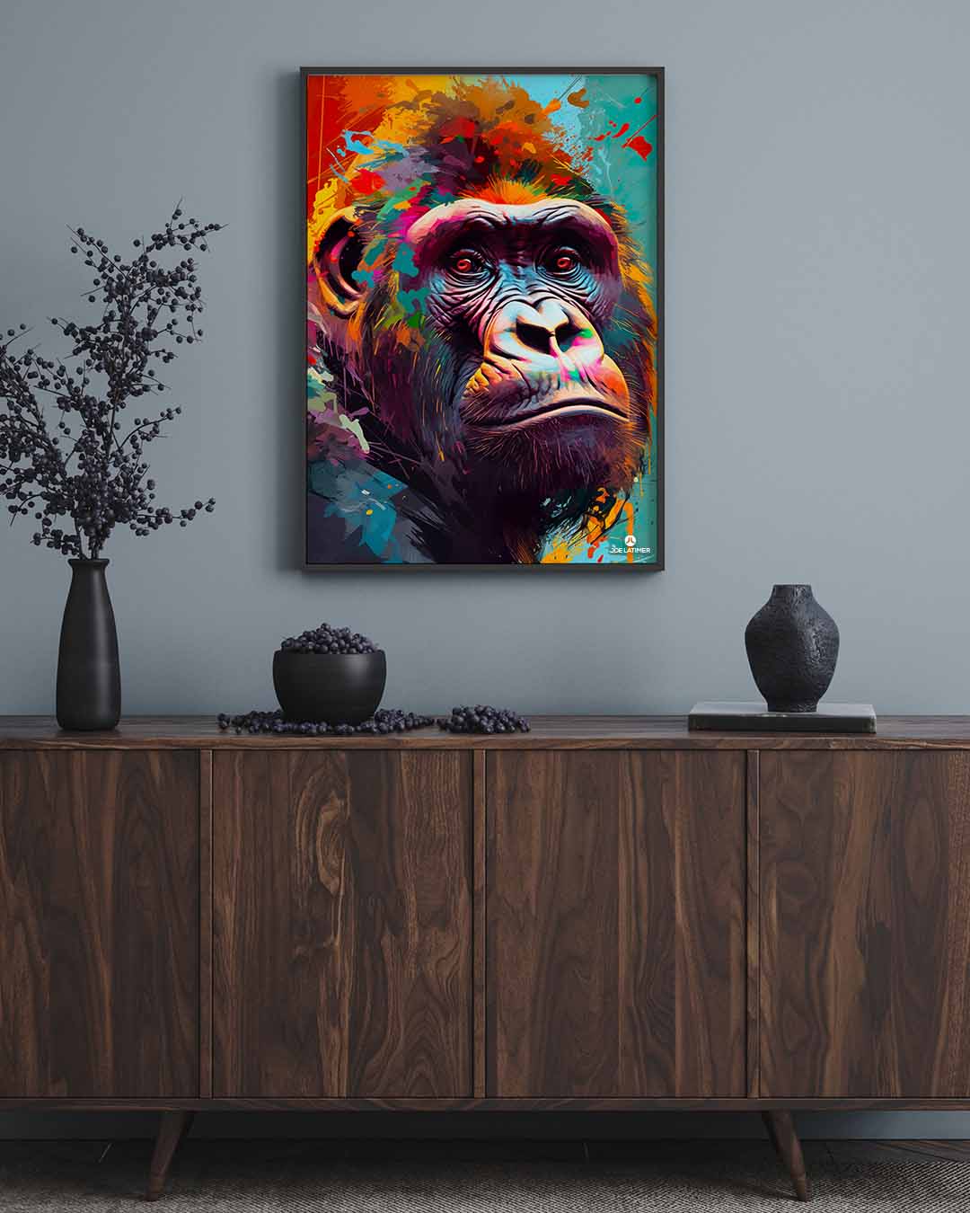 Gorilla Poster A Park, Artist Winter Creative Latimer | Media Digital - Joe FL 