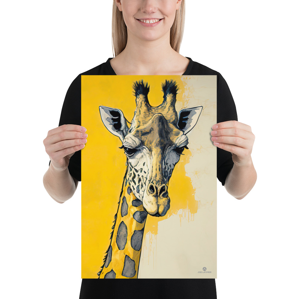 Latimer - Creative Digital Winter Joe A Giraffe Artist Park, Poster FL | Media |