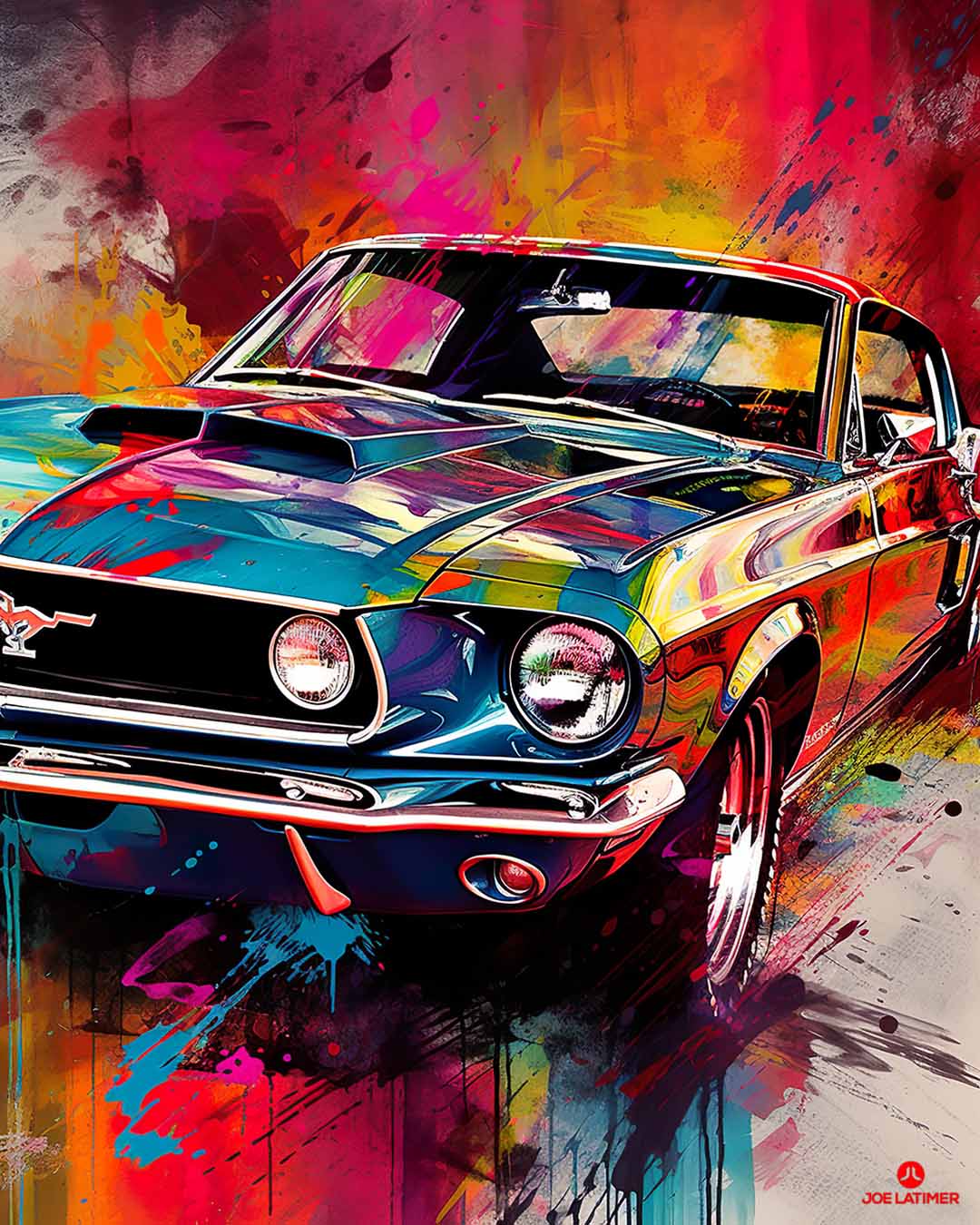 Mustang Poster Latimer Digital | - Winter Media Joe Artist | Creative FL Park, A