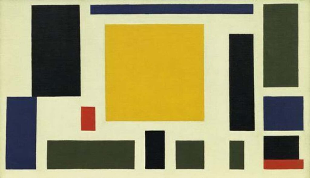 Composition VIII (The Cow) (c. 1918) is a painting by Dutch artist Theo van Doesburg.